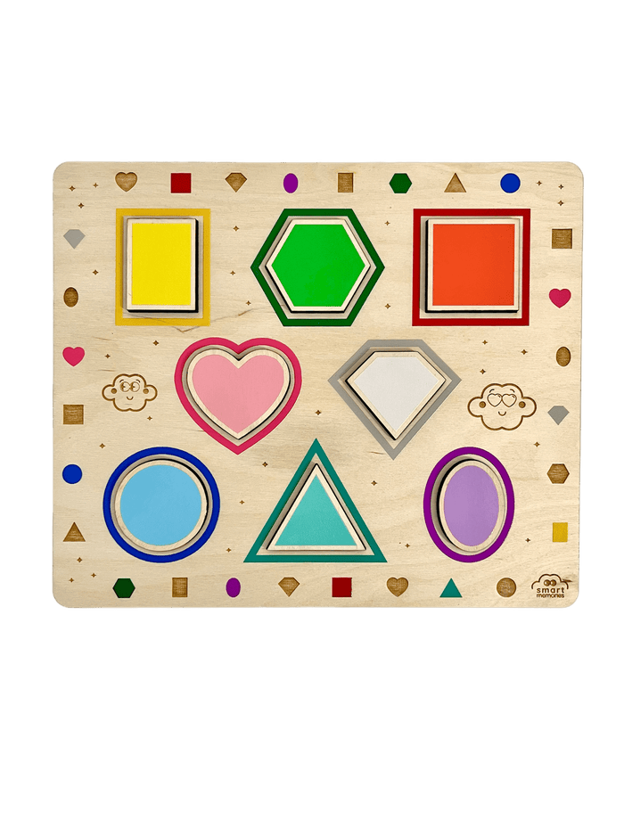 Wooden Montessori shape sorter