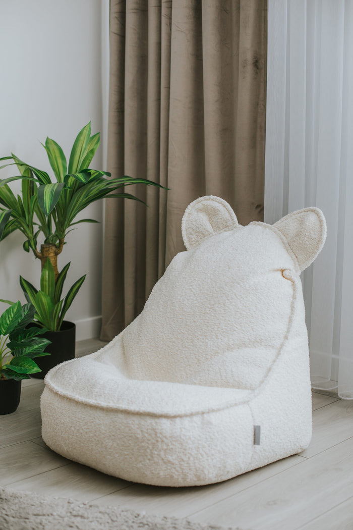 Children’s bouclé pouf — Muminek