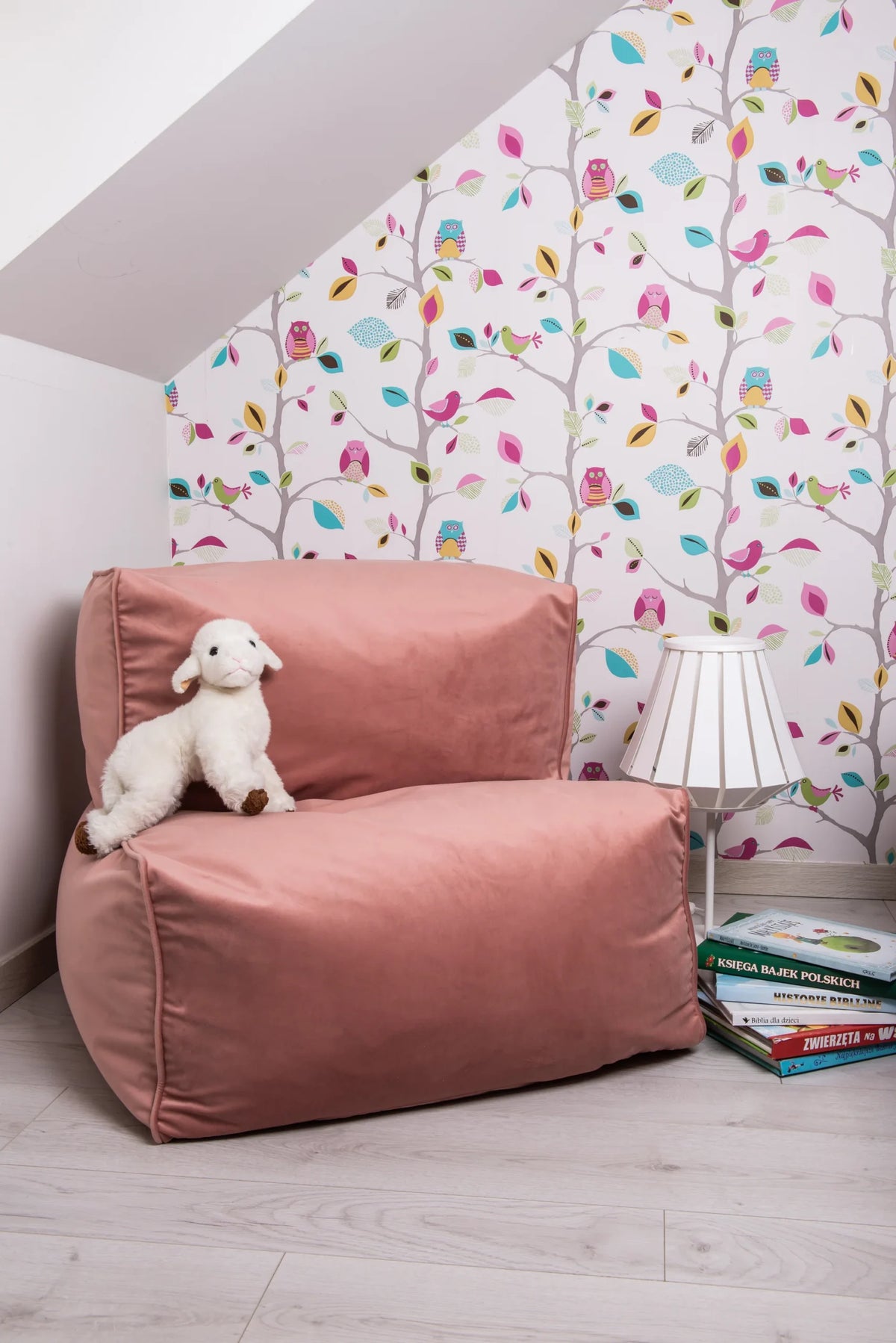 Children’s velvet beanbag chair — Elka