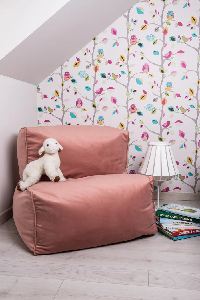 Children’s velvet beanbag chair — Elka