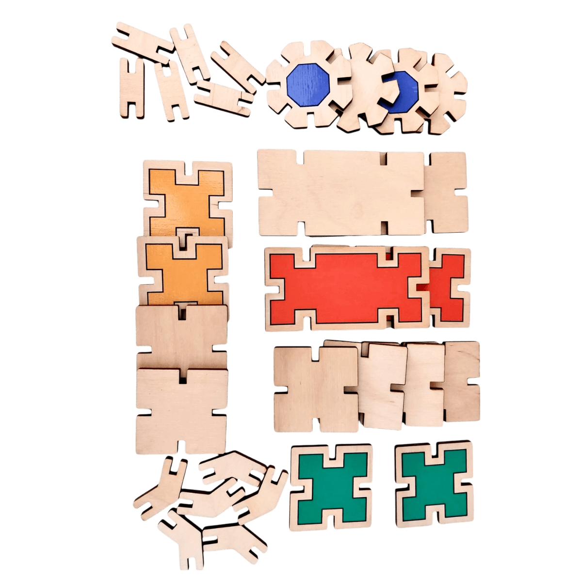 Wooden building blocks — Basic