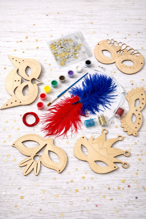 Kreatívna súprava DIY — benátske masky