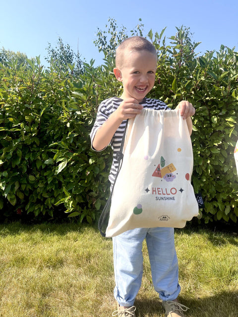 Turnbeutel aus umweltfreundlicher Baumwolle — HELLO SUNSHINE