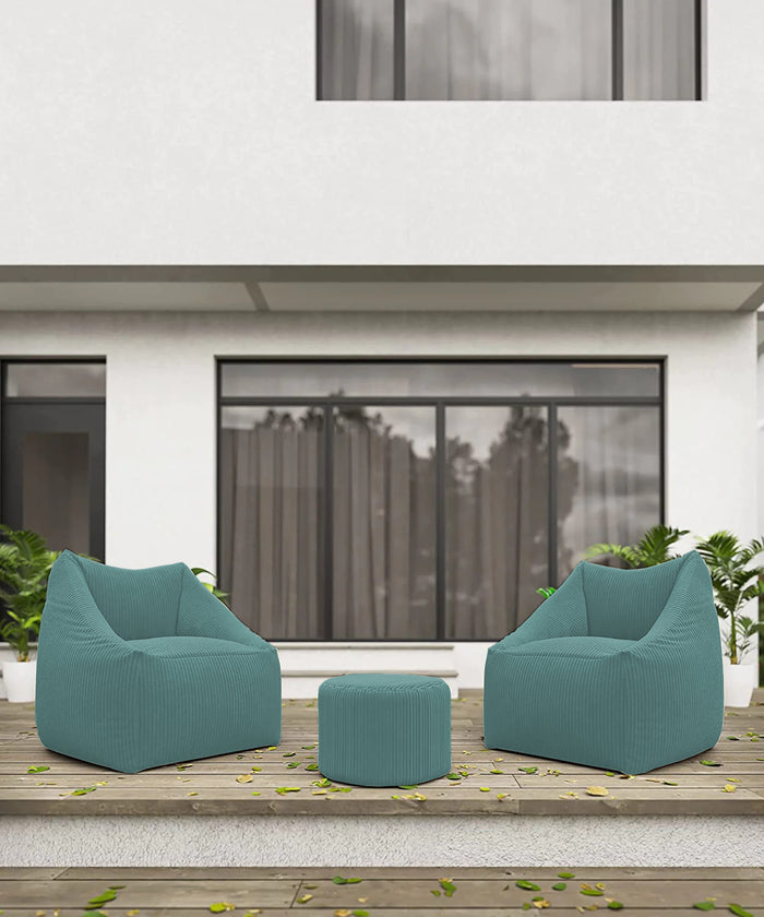 Lazy corduroy chair — large