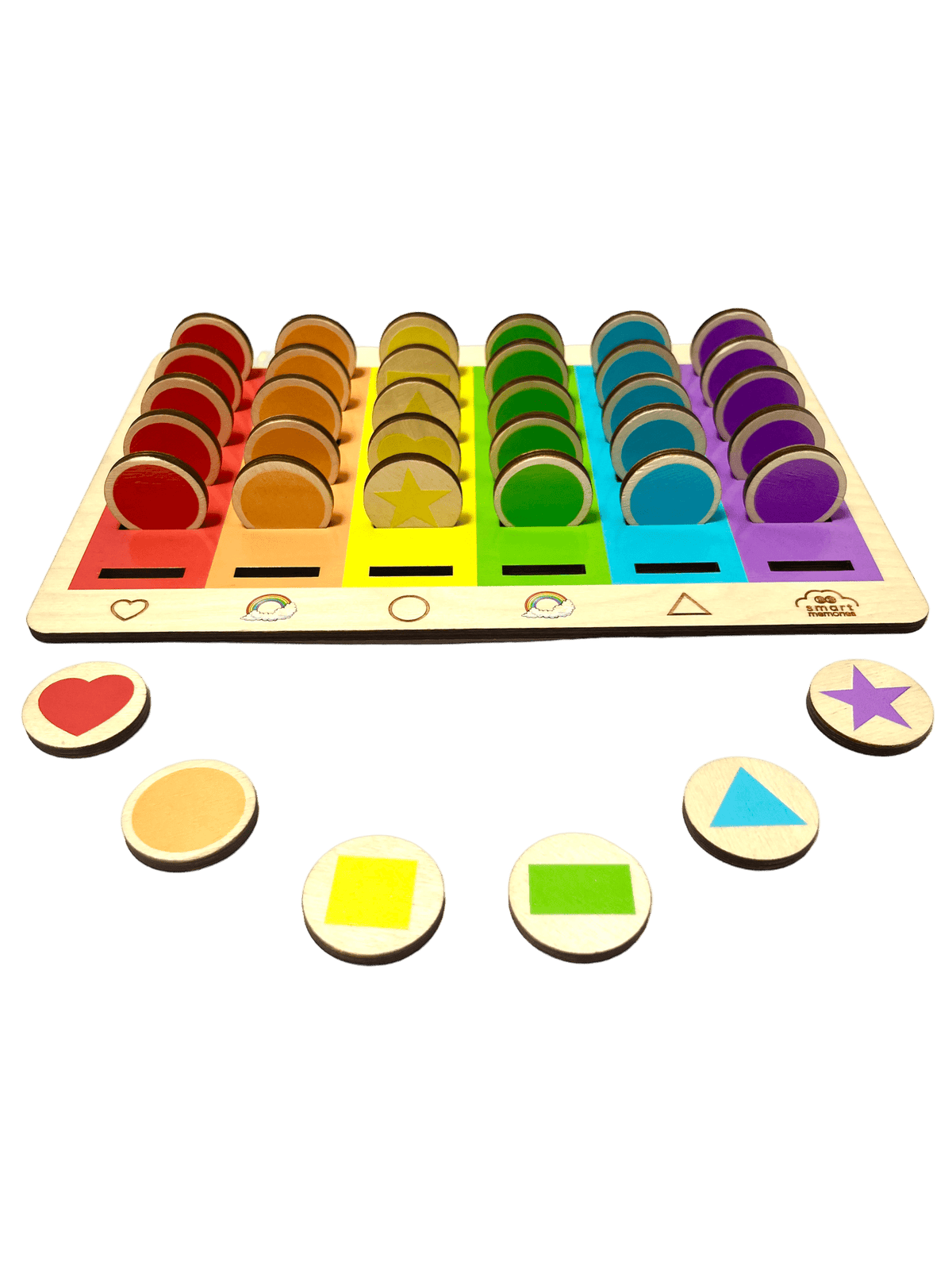 Wooden Montessori shape and colour sorter