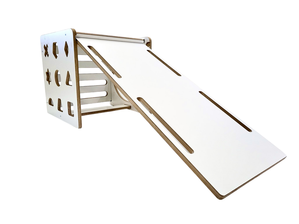 Montessori-Kletterwürfel-Set mit Rutsche