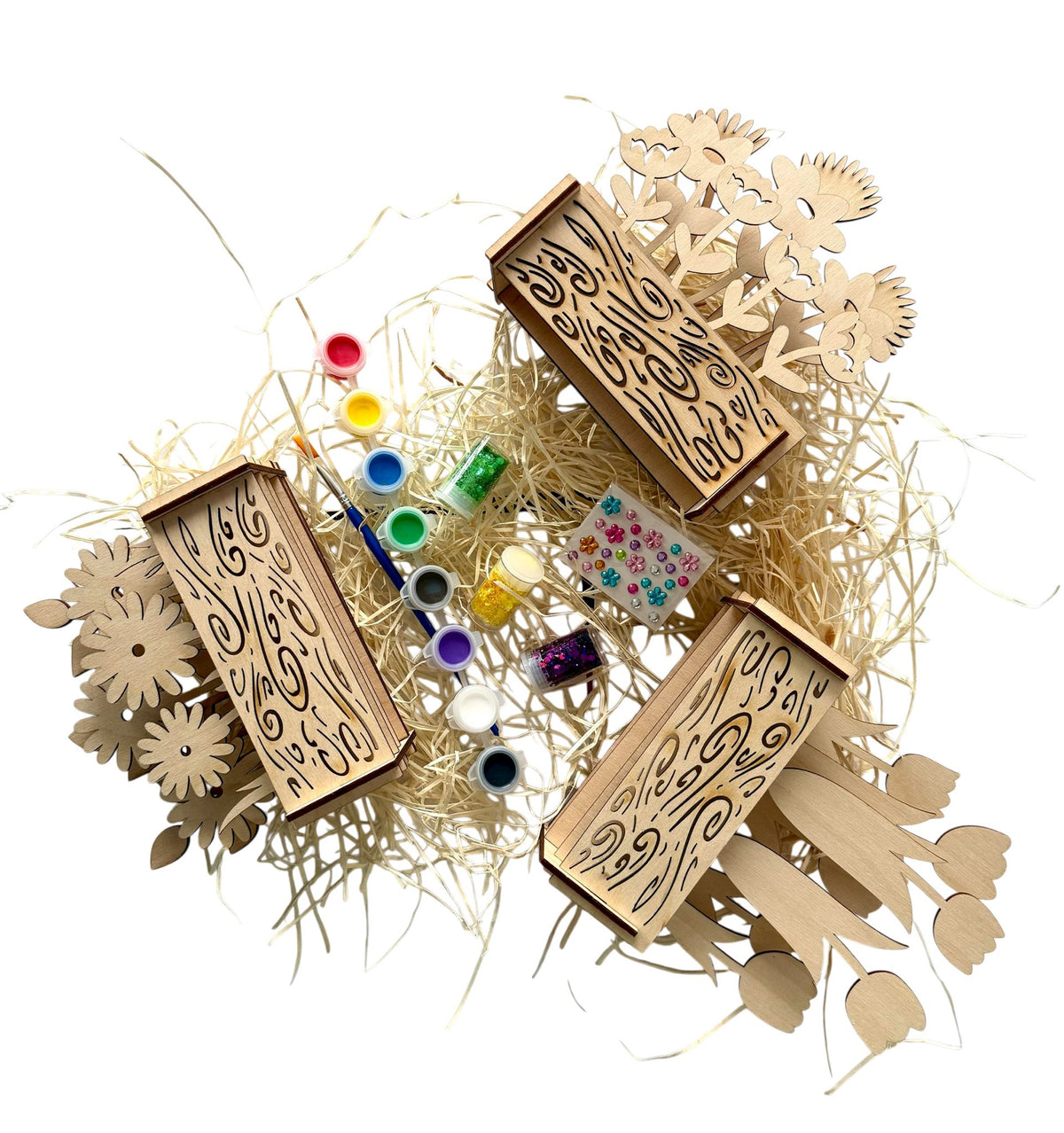 DIY 3D flower craft kit