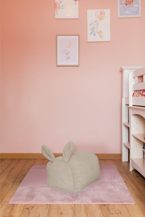 Sitzhocker aus Cord für Kinder — Ziege