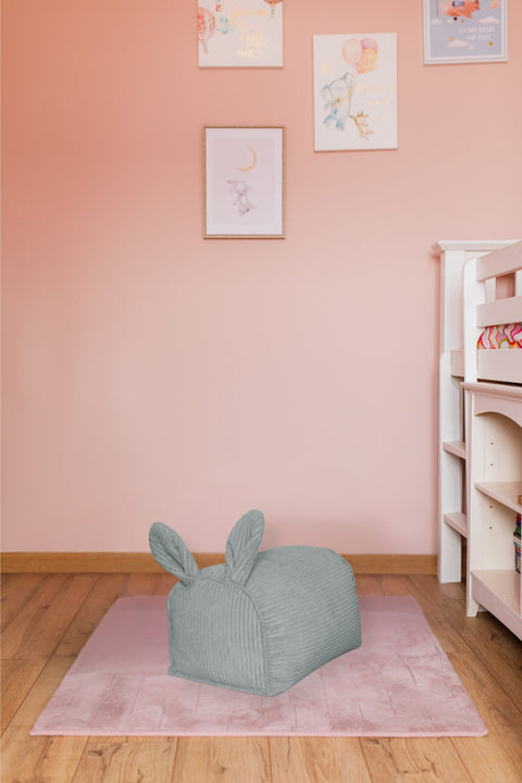 Sitzhocker aus Cord für Kinder — Ziege