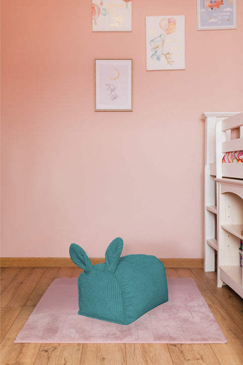 Sitzhocker aus Cord für Kinder — Ziege
