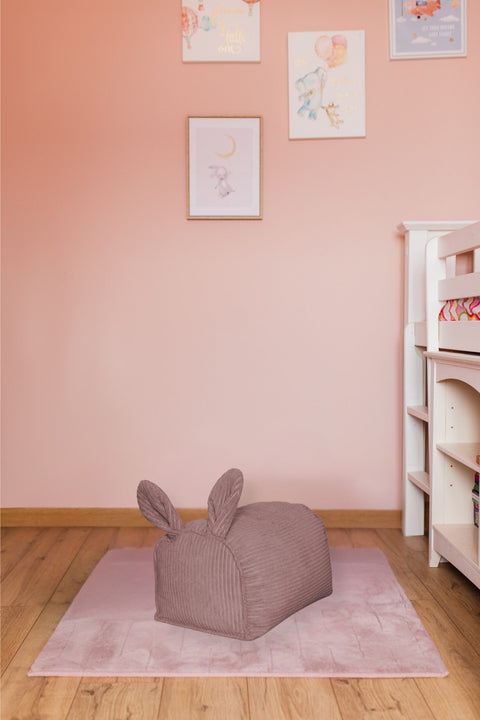 Sitzhocker aus Cord für Kinder — Ziege