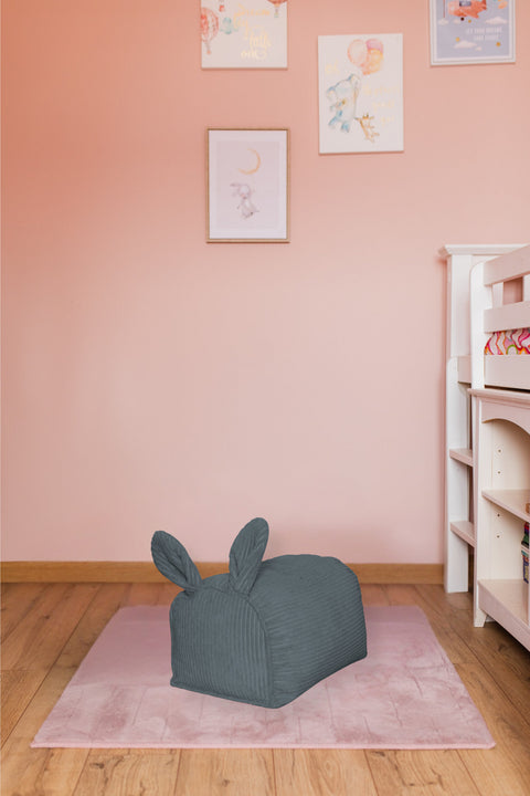 Sitzhocker aus Cord für Kinder — Ziege