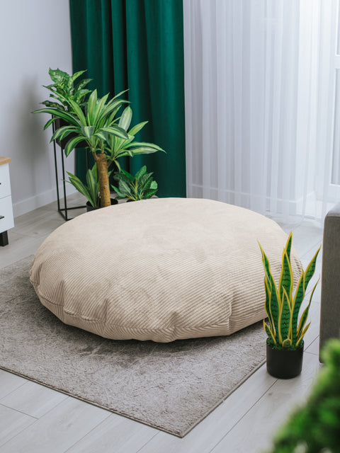 Children’s corduroy floor cushion — Pancake — small