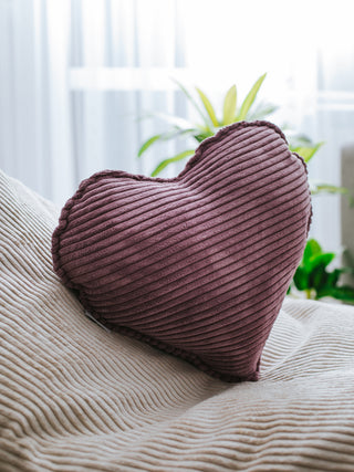 Corduroy cushion for children — Heart