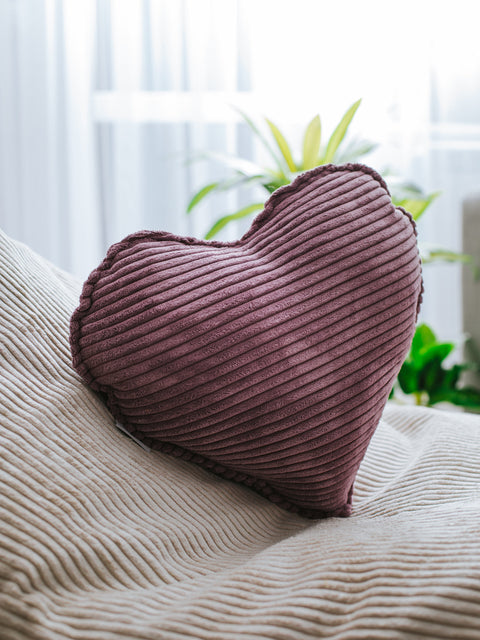 Corduroy cushion for children — Heart