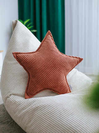Corduroy cushion for children — Star
