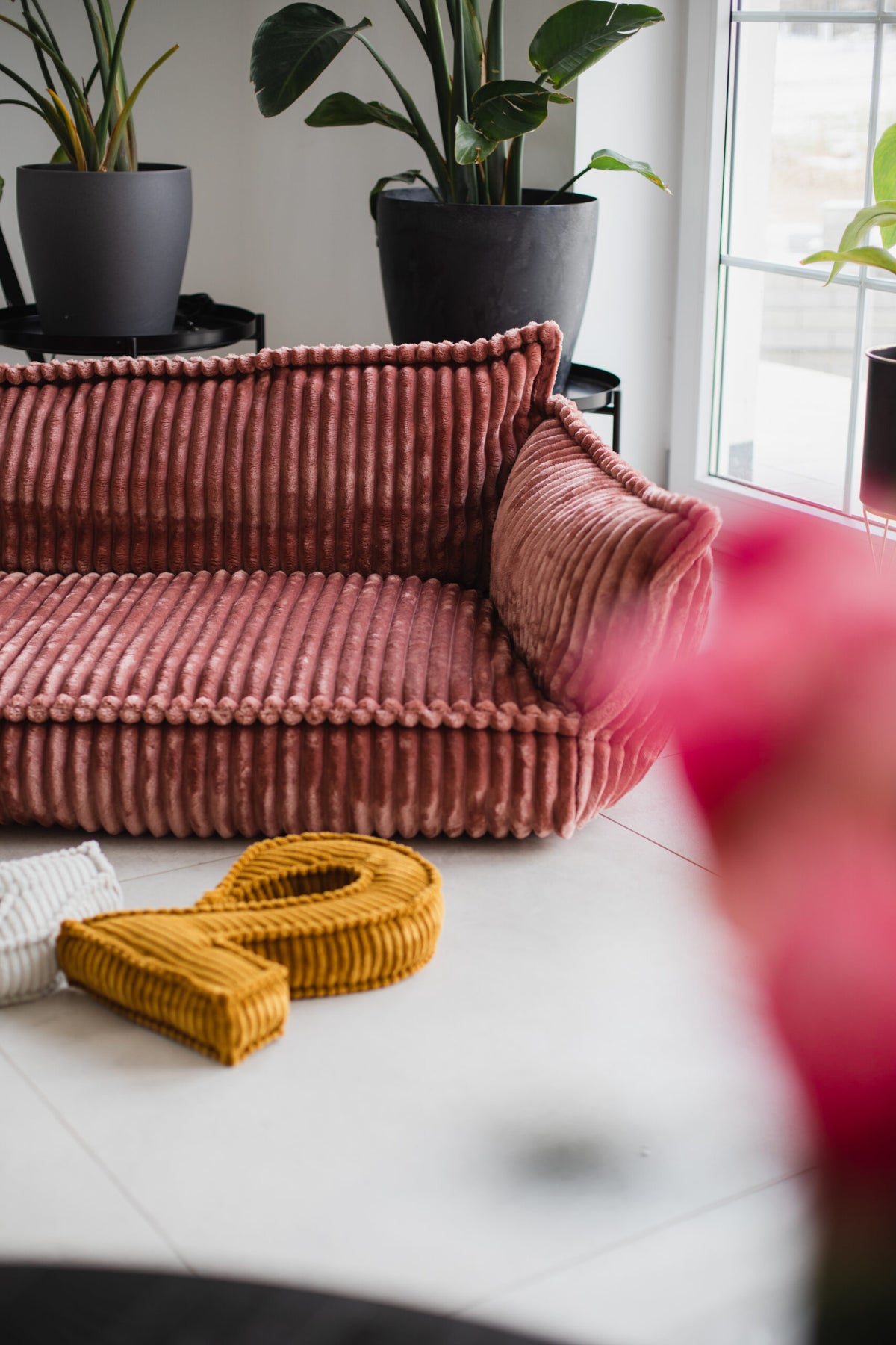 Children’s corduroy sofa