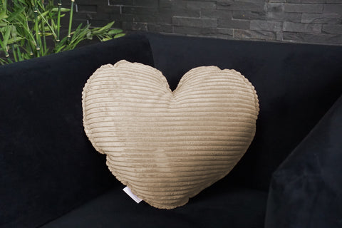 Corduroy cushion for children — Heart