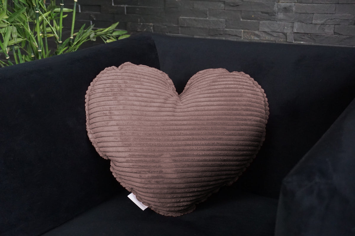 Corduroy cushion for children — Heart