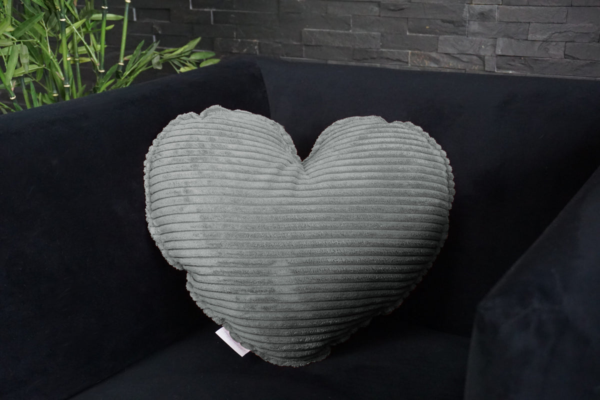 Corduroy cushion for children — Heart