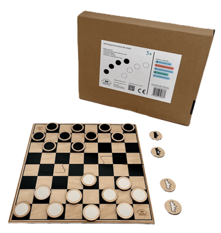 Damespiel aus Holz für Kinder
